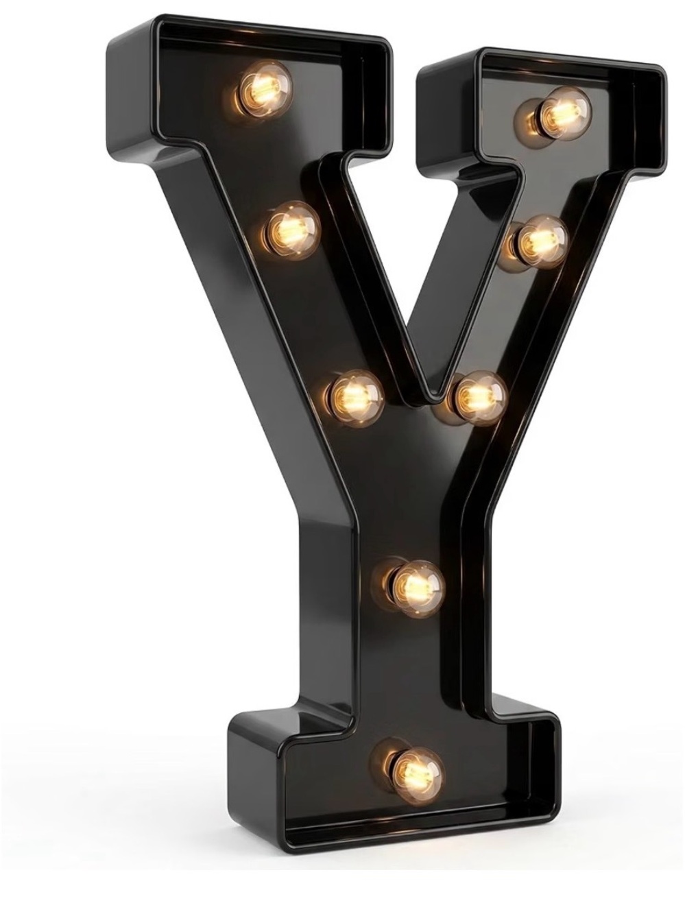 Decorative light letters (Y)
